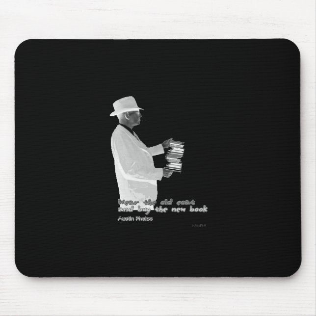 Genuine Booklover Mouse Mat (Front)