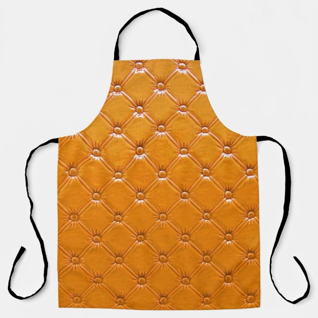 Genuine brown leather upholstery. apron (Front)