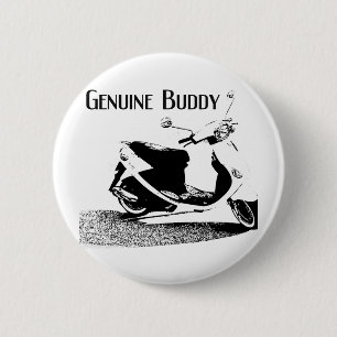 Genuine Buddy Black 6 Cm Round Badge