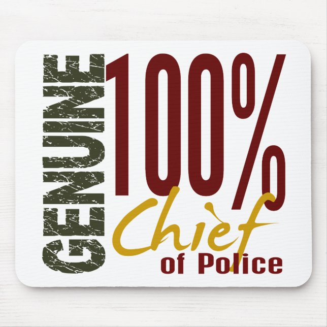 Genuine Chief Of Police Mouse Mat (Front)