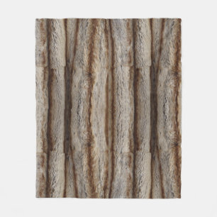 GENUINE CHINCHILLA FUR LOOK  SHERPA BLANKET