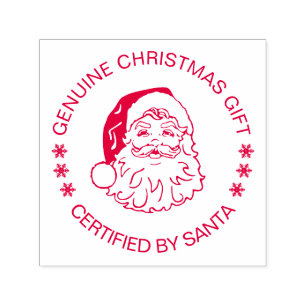 Genuine Christmas Gift Certified By Santa Self-inking Stamp
