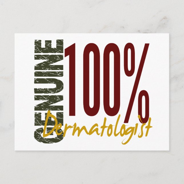 Genuine Dermatologist Postcard (Front)