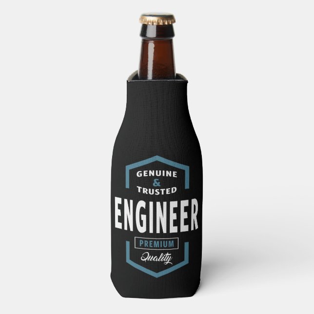 Genuine Engineer Gift Ideas Bottle Cooler (Bottle Front)
