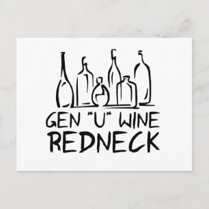 Genuine Gen*U*Wine Redneck Postcard