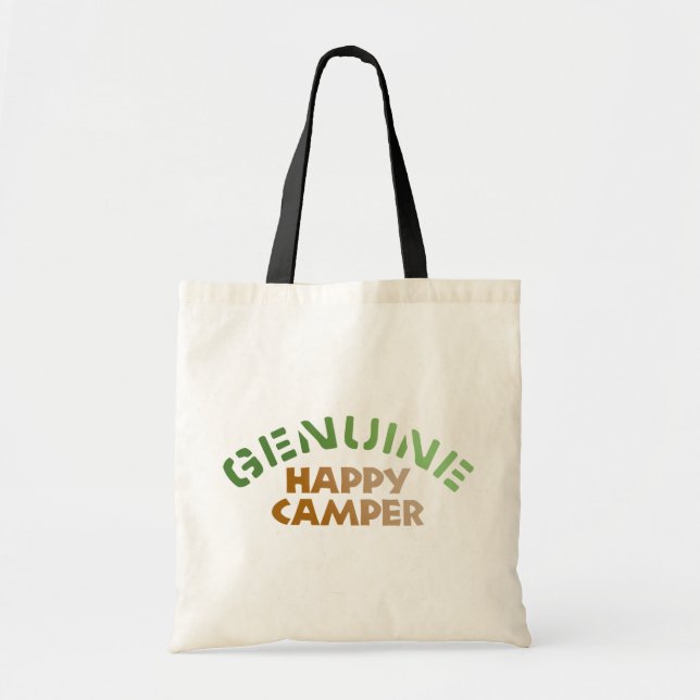 Genuine Happy Camper Tote Bag (Front)
