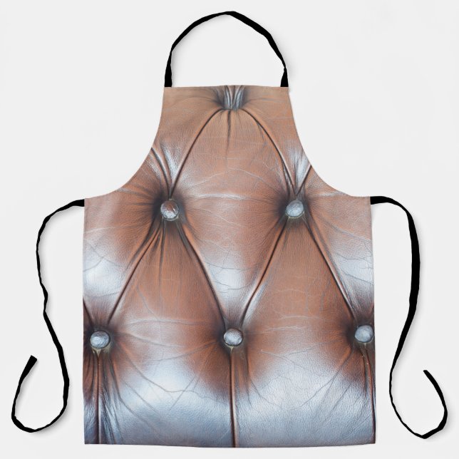 Genuine leather upholstery background,  luxury dec apron (Front)