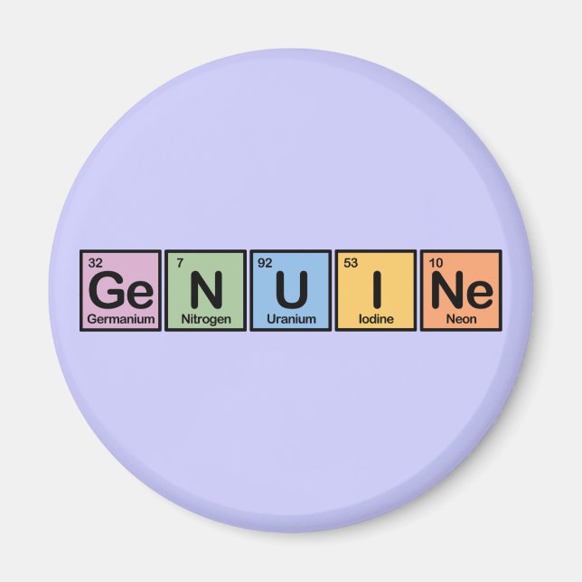 Genuine made of Elements Magnet (Front)
