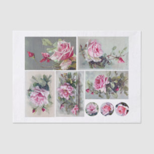 Genuine (not AI) Set of Klien (1820-1929) Roses Tissue Paper