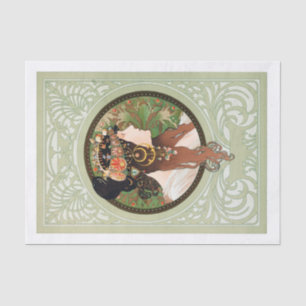 Genuine (not AI) Vintage Art Nouveau Art by Mucha Tissue Paper