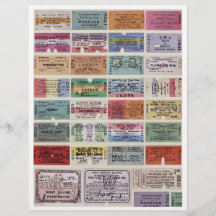 Genuine (not AI) Vintage Tickets for Crafting