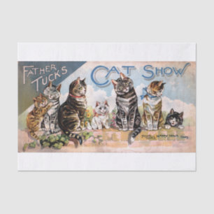 Genuine Vintage (not AI) Children's Cat Book Ad Tissue Paper