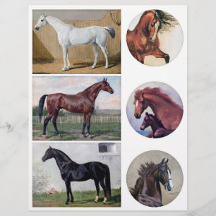 Genuine Vintage (not AI) Horse Paintings