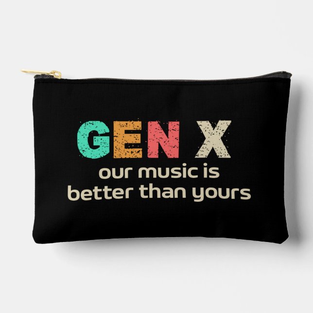 GenX—Our Music is Better Cosmetic Bag (Front)