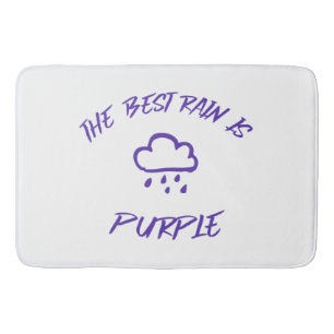 GenX The Best Rain is Purple Bath Mat