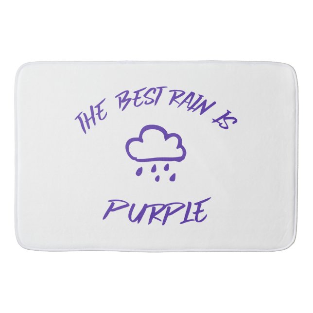GenX The Best Rain is Purple  Bath Mat (Front)