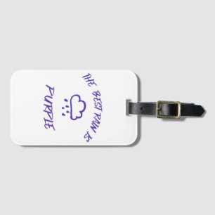 GenX The Best Rain is Purple Luggage Tag