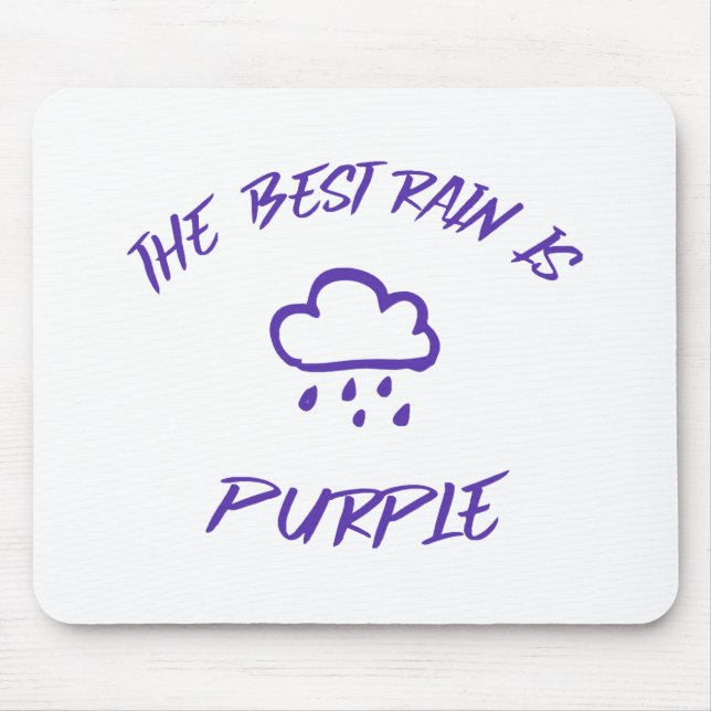 GenX The Best Rain is Purple  Mouse Mat (Front)