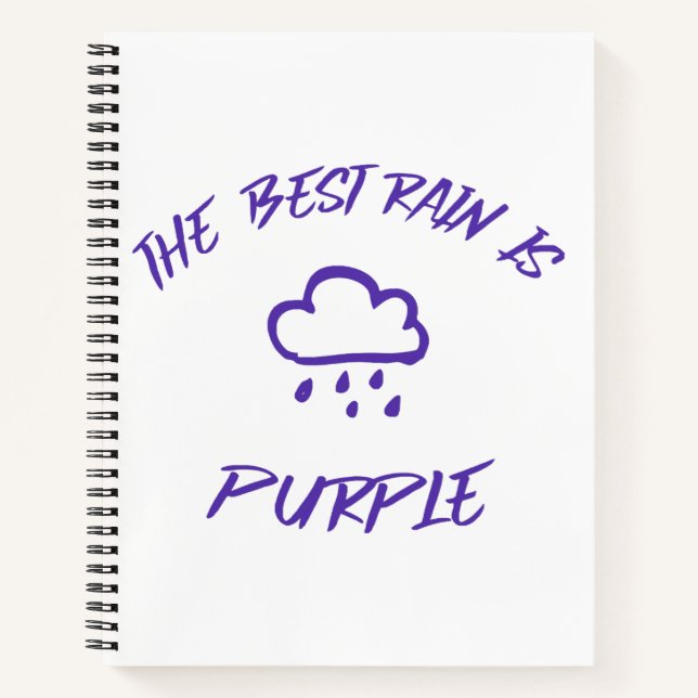 GenX The Best Rain is Purple  Notebook (Front)