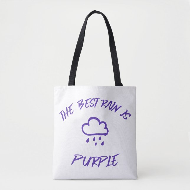GenX The Best Rain is Purple  Tote Bag (Front)