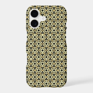 Geo1 Black Gold Geometric Pattern