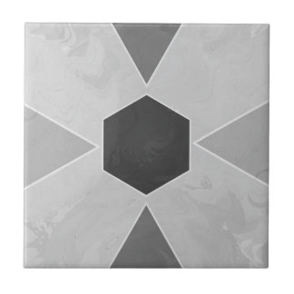 Geo Abstract Pastel Marble Gray Tile