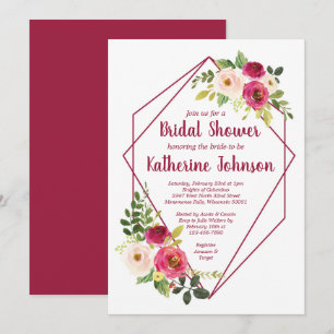 Geo Bridal Shower Invitation