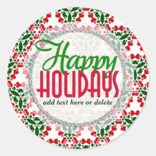 Geo Country Love Christmas Gift label Sticker