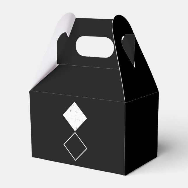 Geo Diamond Square Favour Box (Front Side)