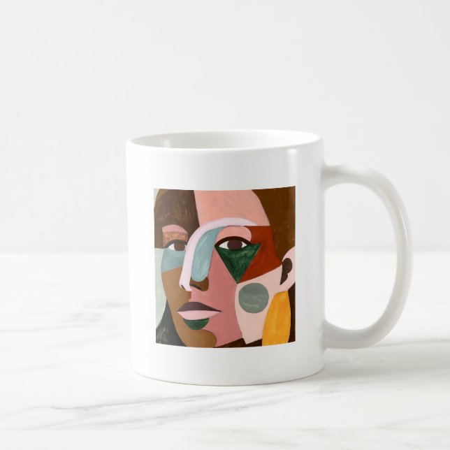 Geo Face Coffee Mug (Right)