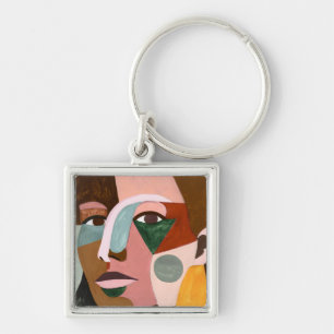 Geo Face Key Ring