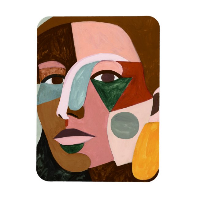 Geo Face Magnet (Vertical)