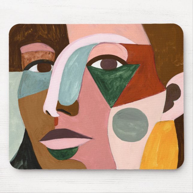 Geo Face Mouse Mat (Front)