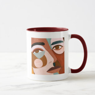 Geo Face Upclose Mug