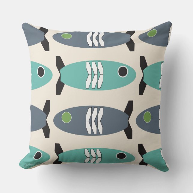 Geo fish cushion (Front)