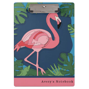 Geo Flamingo Puzzle Clipboard