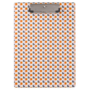 Geo Focus Orange Grey Clipboard