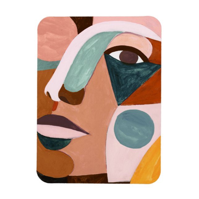 Geo Half Face Magnet (Vertical)