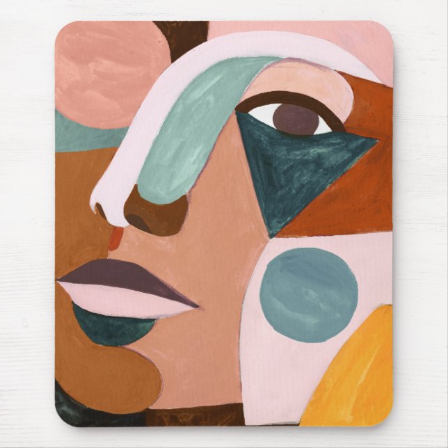 Geo Half Face Mouse Mat (Front)