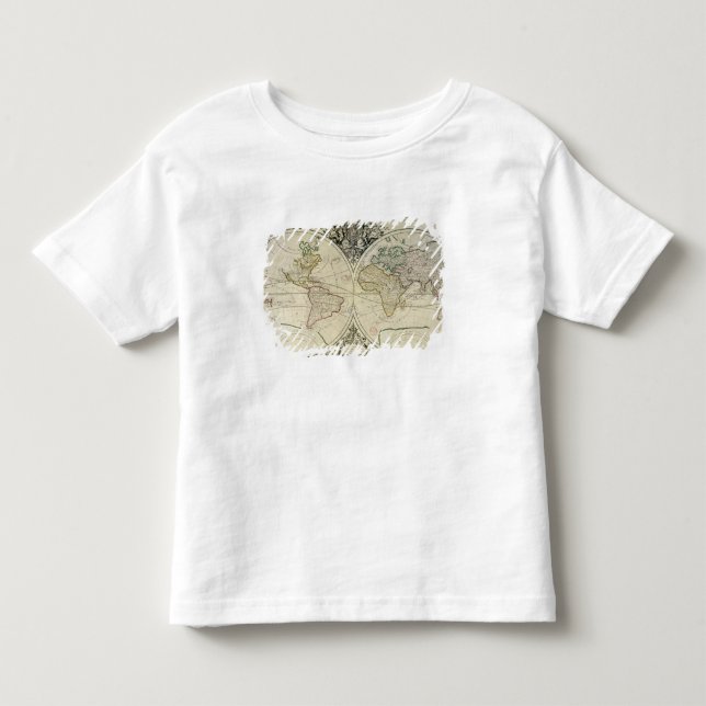 Geo-Hydrographic Mappamonde Toddler T-Shirt (Front)