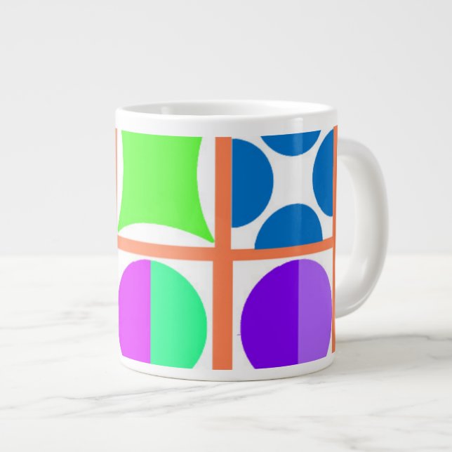 Geo Large Coffee Mug (Front Right)
