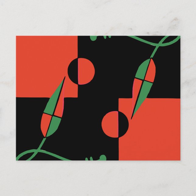 Geo Leaves Postcard (Front)