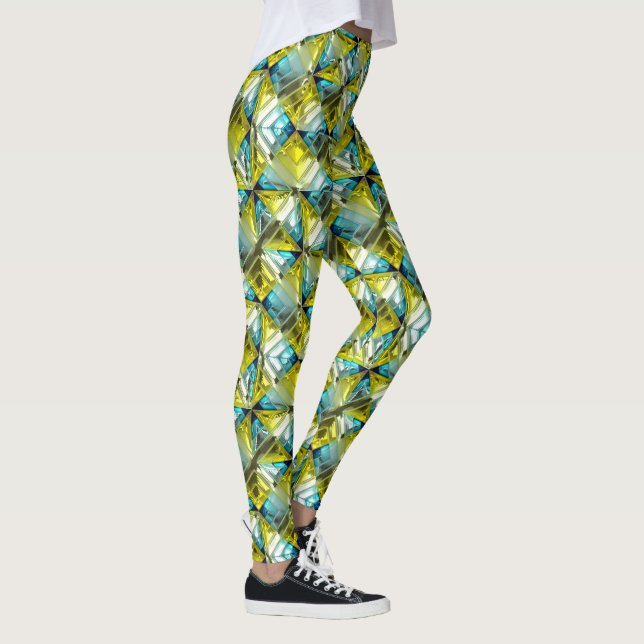 Geo Patterns X1-4 Image Options Leggings (Right)