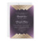 Geo Purple Gold Gatsby Calligraphy Wedding