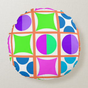 Geo Round Cushion