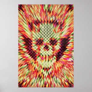 Geo Skull Poster