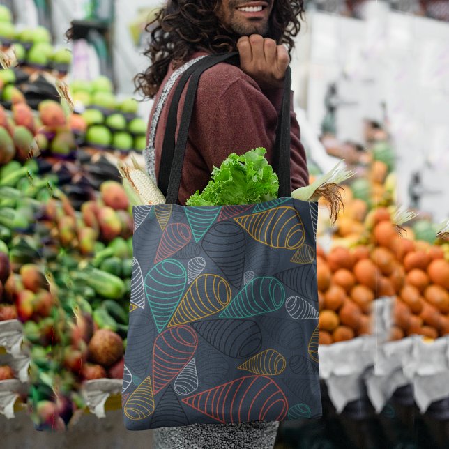 Geo swirls tote bag (Creator Uploaded)