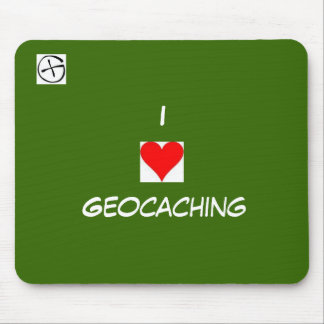 geo symbol, heart, I, Geocaching Mouse Mat