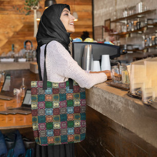 Geo tattoo Owls Tote Bag