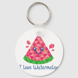 Geo Watermelon Key Ring